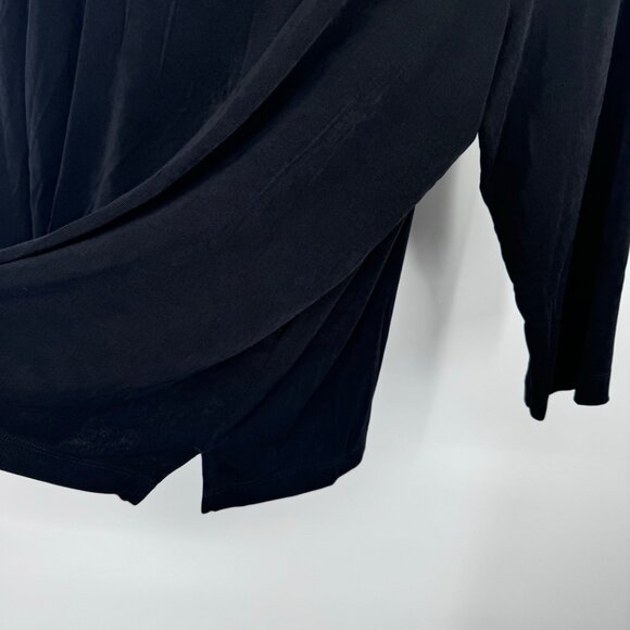 Chicos 4 Travelers classic Black V-Neck 3/4 Sleeve top shirt womens plus Size 2x - Picture 8 of 13